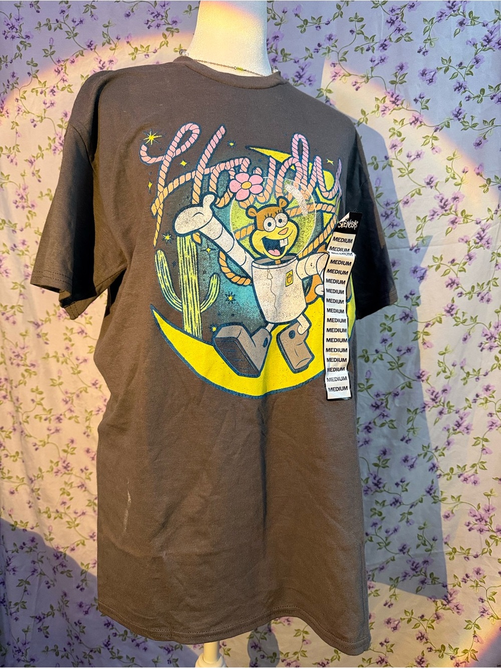 Nickelodeon Heather Gray SpongeBob Cowboy Graphic Tee
